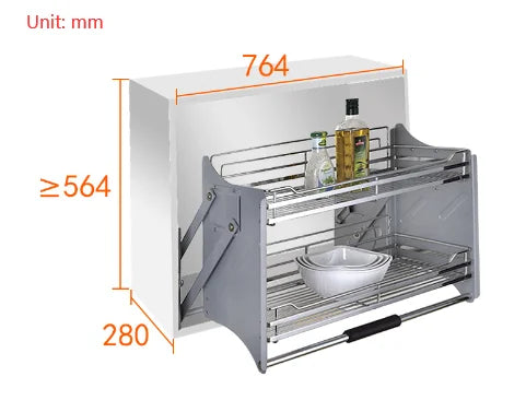 Pull-Down Storage Rack
