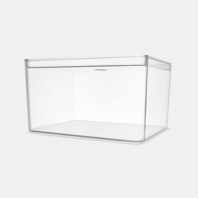 Set of 4 Clear Organisers with Lids