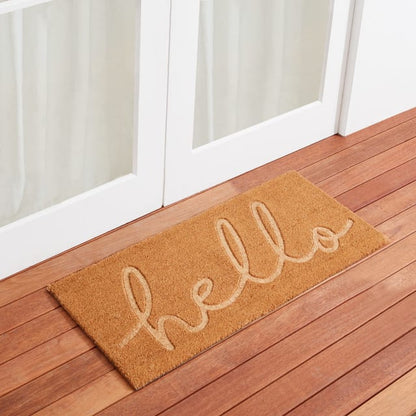 Hello Debossed Doormat