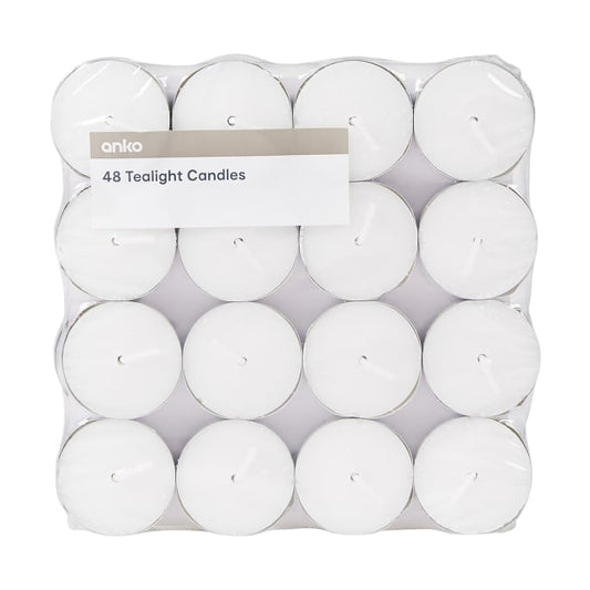 Unscented Tealight candles - Pack of 48