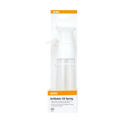 300ml Refillable Oil Spray - White