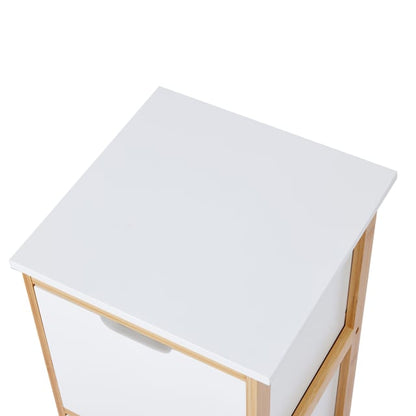 Bamboo and White 3 Draw Unit