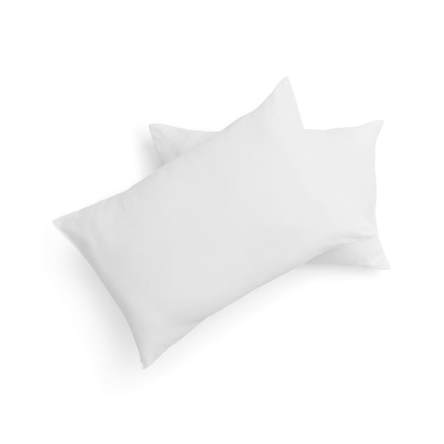 2 Pack Cotton Rich Cover Pillows - Medium Profile, White