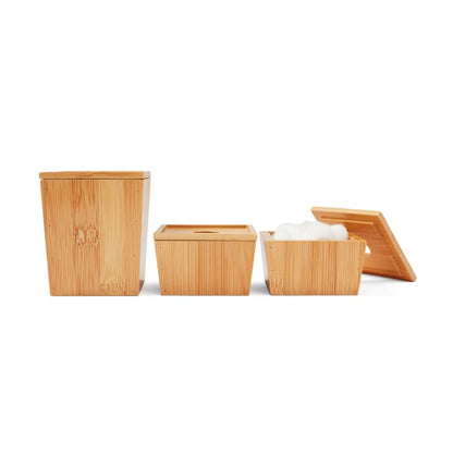 Set of 3 Bamboo Organisers