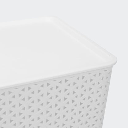 Storage Container with Lid Medium - White