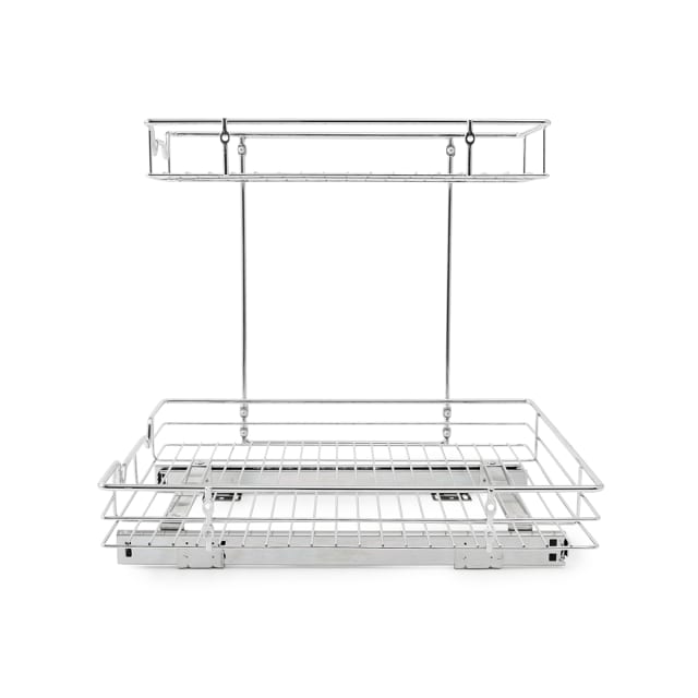 2 Tier Pull Out Chrome Organiser