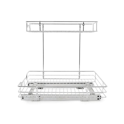 2 Tier Pull Out Chrome Organiser