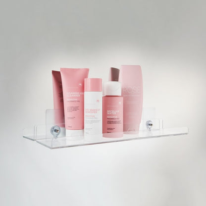 Clear Skincare Shelf