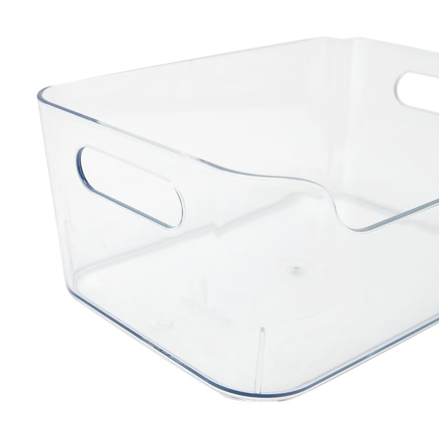 Small Cut Out Edge Storage Tub - Clear