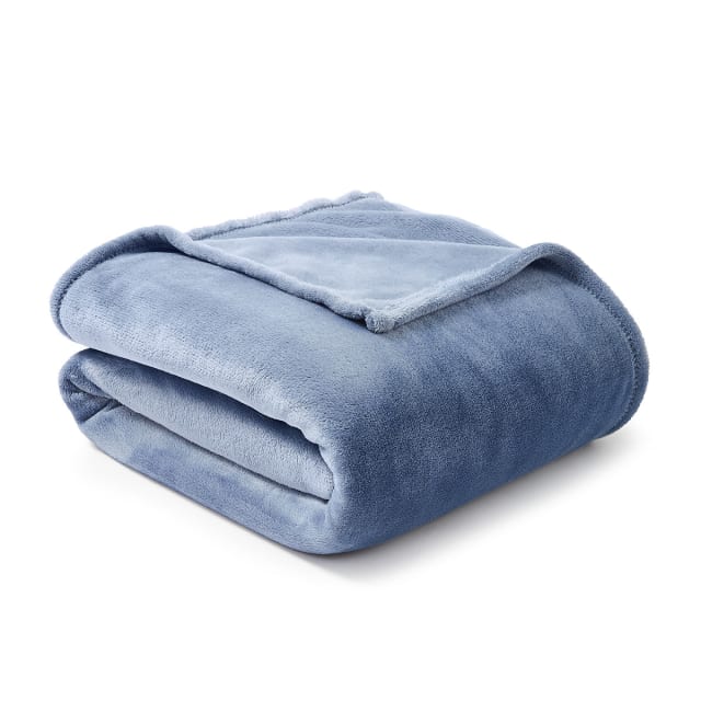 Soft Touch Blanket - Double/Queen Bed, Denim