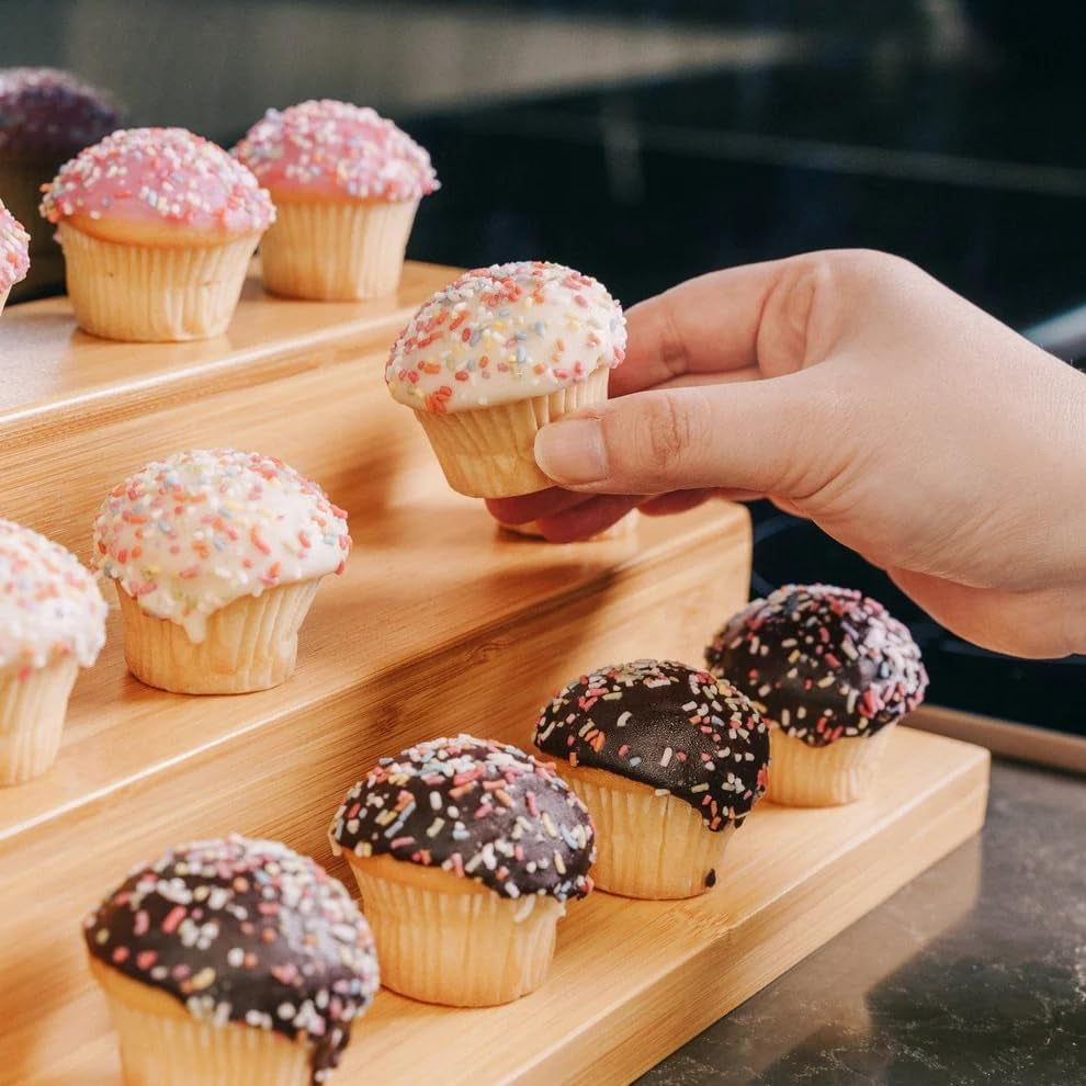 Bamboo Spice Rack Organizer 3 Tier 