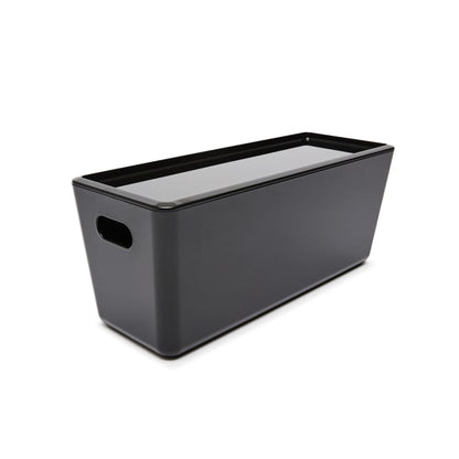 5L Smooth and Shiny Plastic Tub - Black