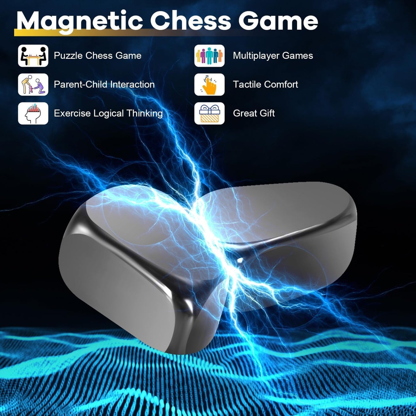 Magnetic Chess Strategy Game - 2024 New Family Board Games Set 