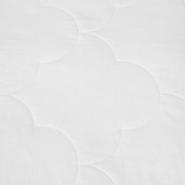 Low Warmth Cotton Quilt - Double Bed, White