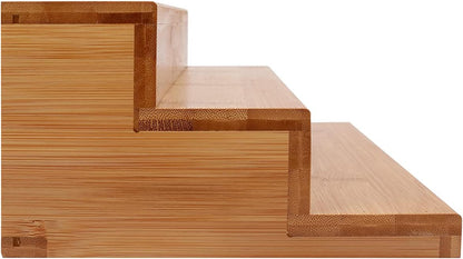 Bamboo Spice Rack Organizer 3 Tier 