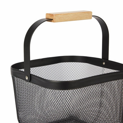 Wire Mesh Basket - Black