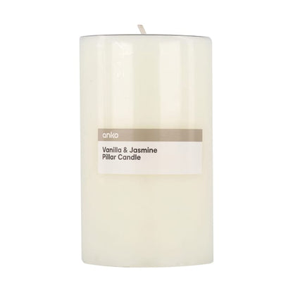 Vanilla & Jasmine Pillar Candle