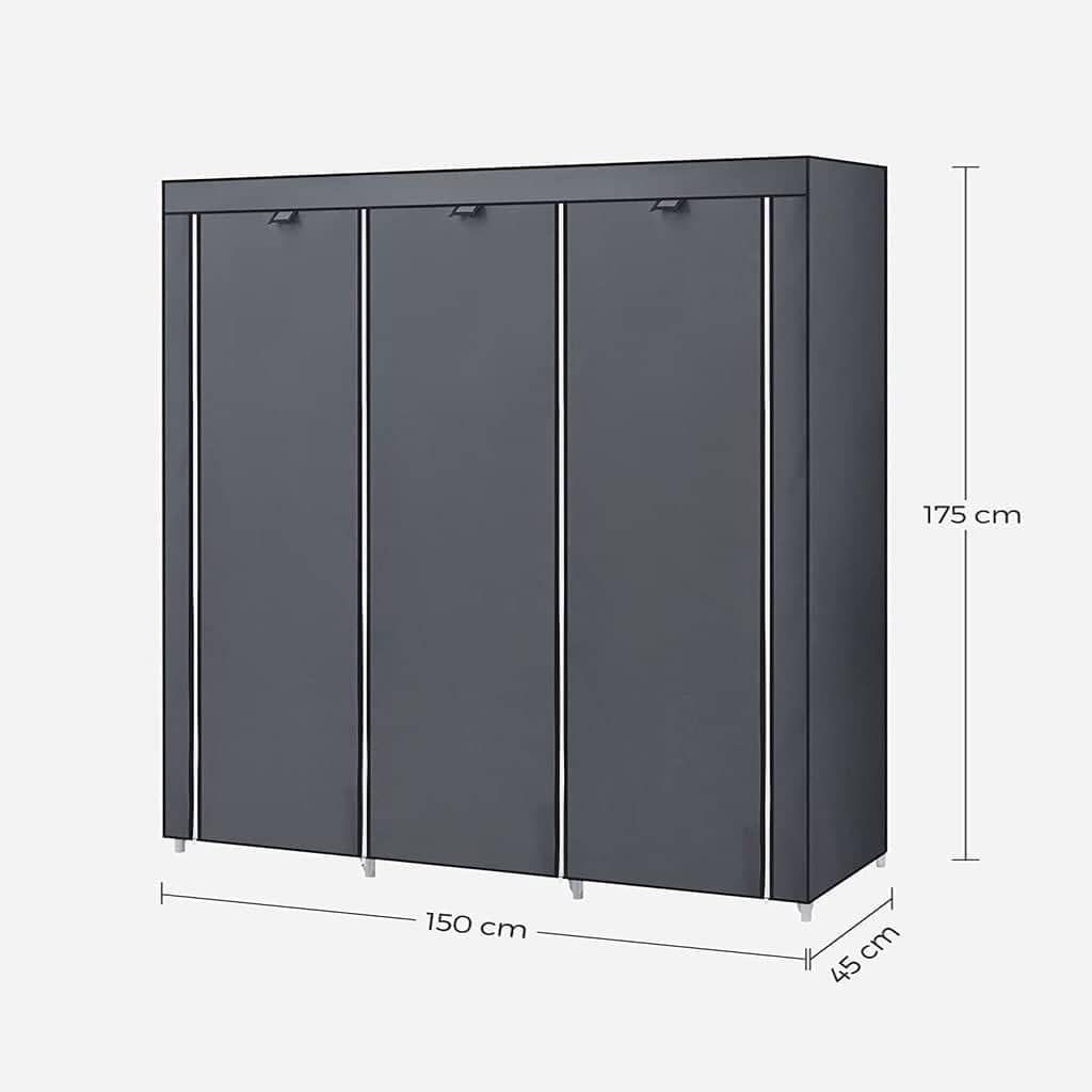 Bedroom Wardrobe For Clothes Storage - Grey