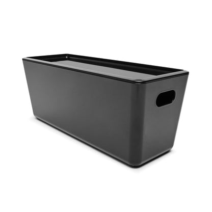 5L Smooth and Shiny Plastic Tub - Black