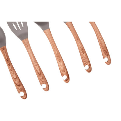 Wood Look Utensils Set