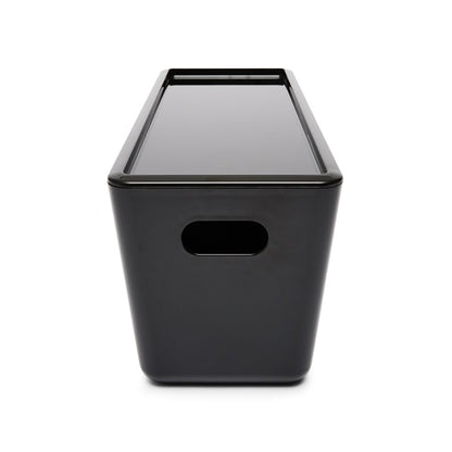 5L Smooth and Shiny Plastic Tub - Black