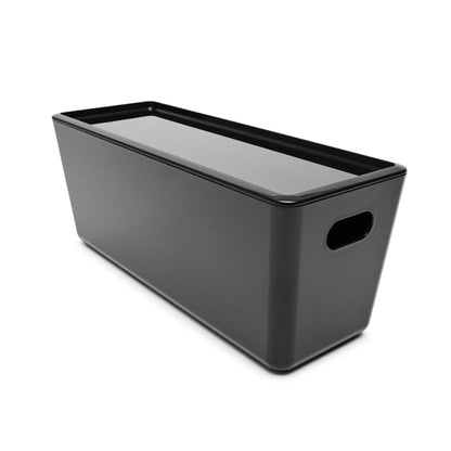 5L Smooth and Shiny Plastic Tub - Black