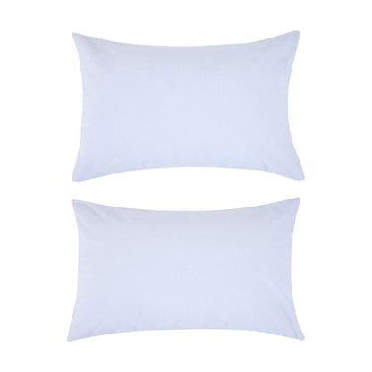 2 Pack Waterproof Pillow Protectors - White