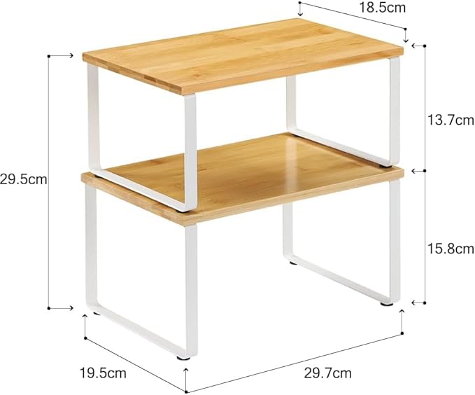 Set of 4 Cabinet Shelf Organizers