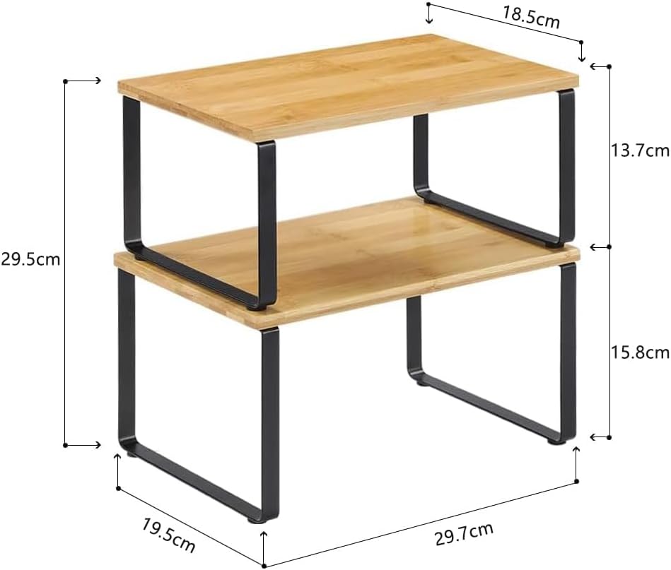 Set of 4 Cabinet Shelf Organizers