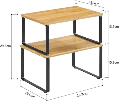 Set of 4 Cabinet Shelf Organizers