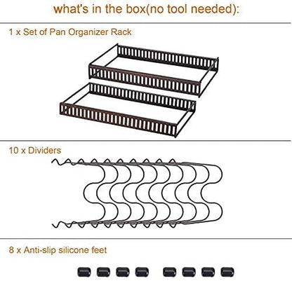 Expandable Pans Organizer Rack