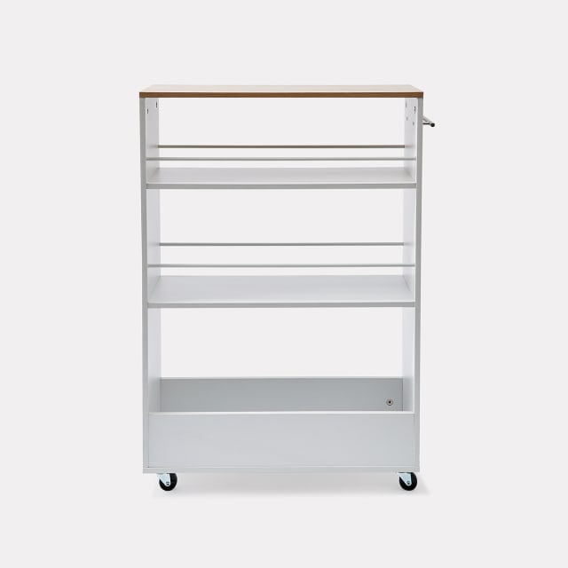 White Slimline Trolley