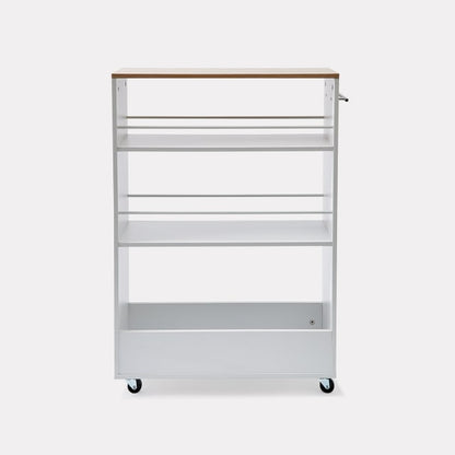 White Slimline Trolley