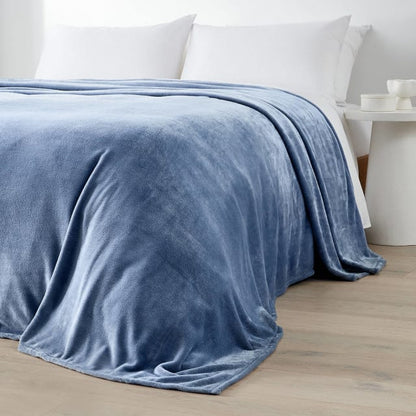 Soft Touch Blanket - Double/Queen Bed, Denim