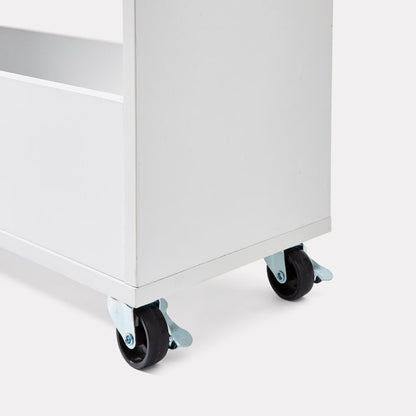 White Slimline Trolley