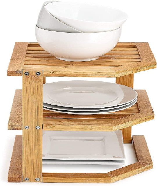 Bamboo Corner Shelf 
