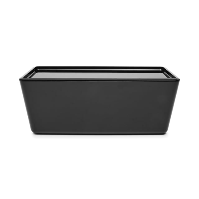 5L Smooth and Shiny Plastic Tub - Black