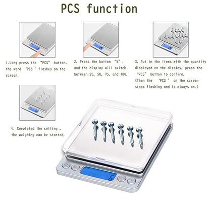 Small Size Kitchen Digital Food Scale 3kg/0.1g