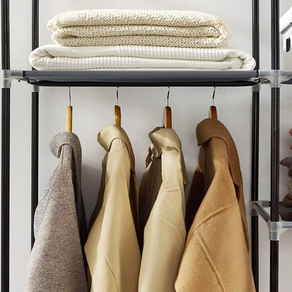 Bedroom Wardrobe For Clothes Storage - Grey