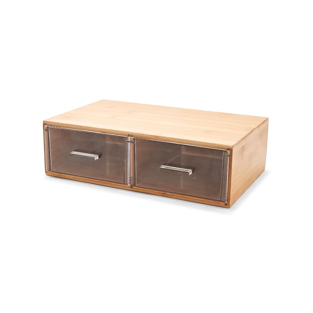 Bamboo and Plastic Medium 2 Drawers