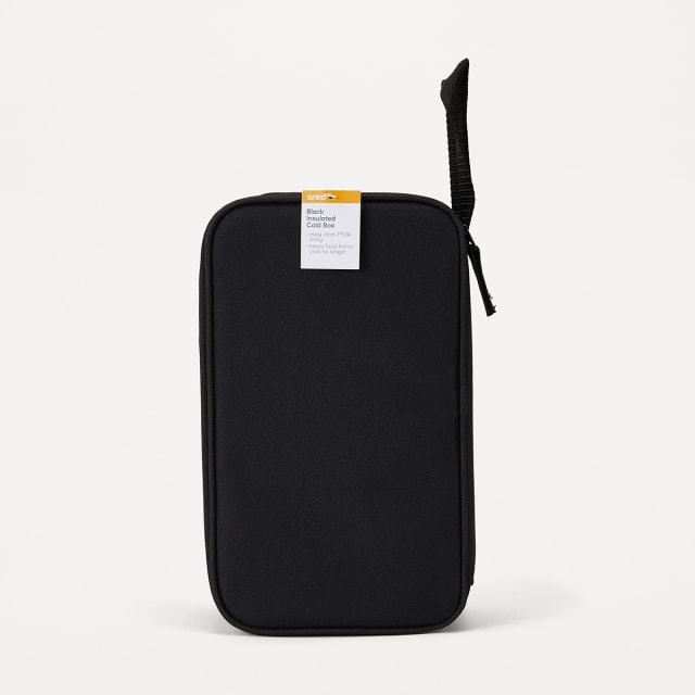 Black Insulated Cold Box Lunch Bag