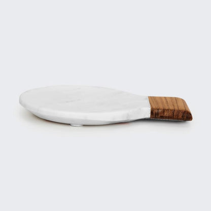 Marble and Acacia Spoon Rest