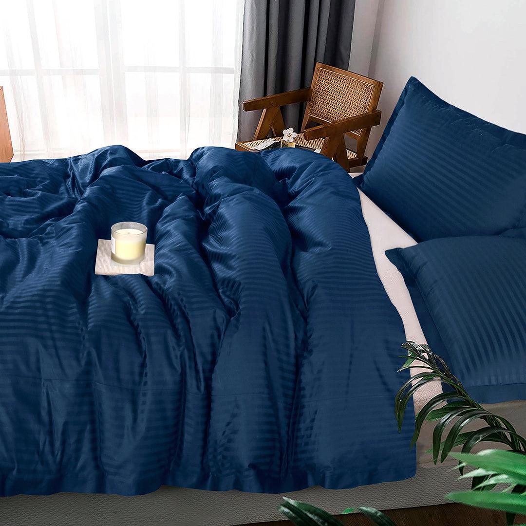 Striped 1000TC Luxury Quilt Cover Set