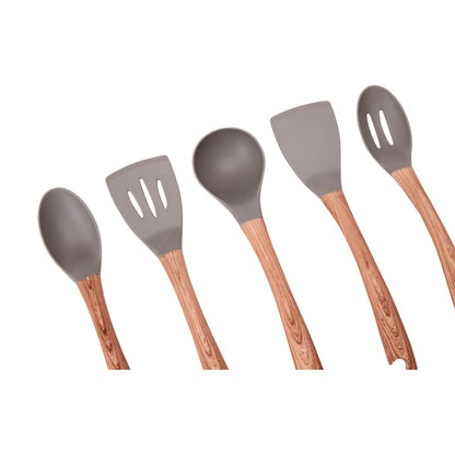 Wood Look Utensils Set