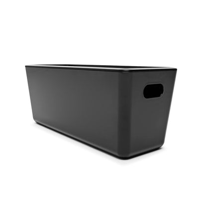 5L Smooth and Shiny Plastic Tub - Black