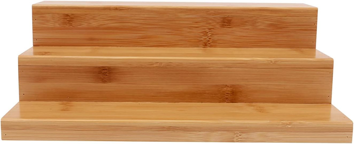 Bamboo Spice Rack Organizer 3 Tier 