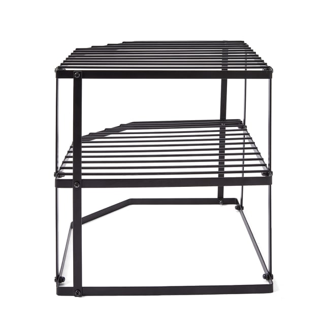 3 Tier Corner Pantry Shelf - Black