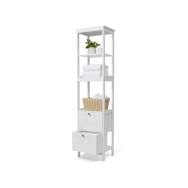 Panelled 5 Tier Shelf Unit