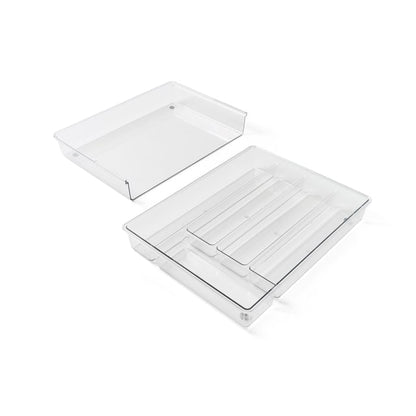 Clear Expandable Cutlery Tray