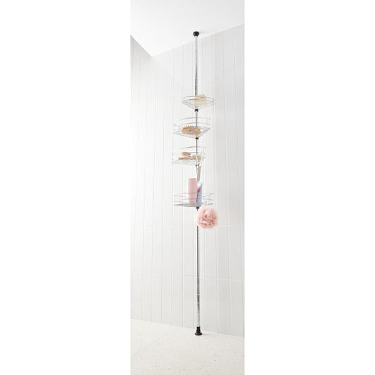 Telescopic Shower Caddy - Silver Look